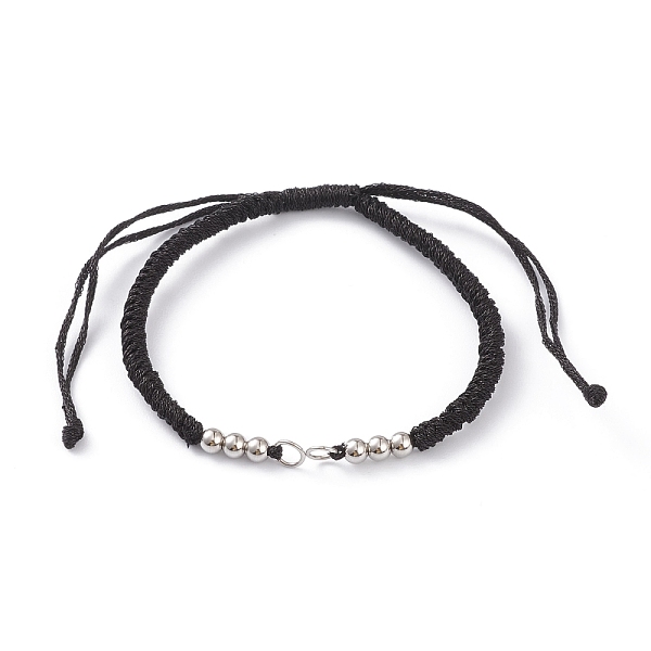PandaHall Adjustable Braided Polyester Cord Bracelet Making, with 304 Stainless Steel Jump Rings and Smooth Round Beads, Black, Single Chain...
PandaHall Adjustable Braided Polyester Cord Bracelet Making, with 304 Stainless Steel Jump Rings and Smooth Round Beads, Black, Single Chain...