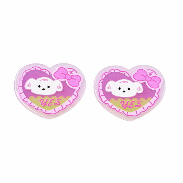 PandaHall Transparent Printed Acrylic Cabochons, Heart with Dog & Word Yes, Orchid, 33x39x1.5mm Acrylic Heart Purple
PandaHall Transparent Printed Acrylic Cabochons, Heart with Dog & Word Yes, Orchid, 33x39x1.5mm Acrylic Heart Purple