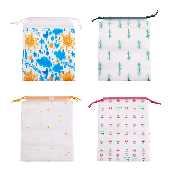 PandaHall Fashewelry 60Pcs 4 Style Plastic Frosted Drawstring Bags, Rectangle, Mixed Patterns, 20x16x0.02~0.2cm, 15pcs/style Plastic
PandaHall Fashewelry 60Pcs 4 Style Plastic Frosted Drawstring Bags, Rectangle, Mixed Patterns, 20x16x0.02~0.2cm, 15pcs/style Plastic