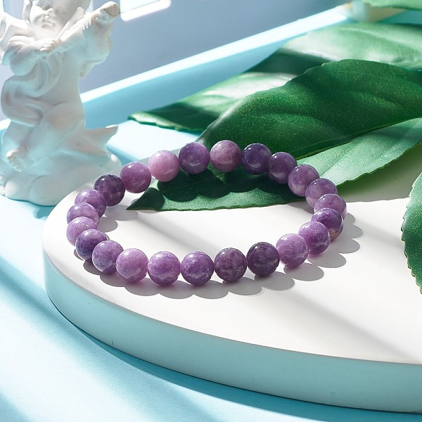 PandaHall Natural Lepidolite/Purple Mica Round Beaded Stretch Bracelet, Gemstone Jewelry for Women, Beads: 8.5mm, Inner Diameter: 2-1/4 inch...
PandaHall Natural Lepidolite/Purple Mica Round Beaded Stretch Bracelet, Gemstone Jewelry for Women, Beads: 8.5mm, Inner Diameter: 2-1/4 inch...