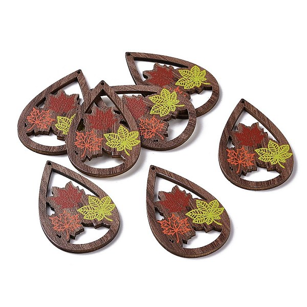 PandaHall Autumn Theme Single Face Printed Aspen Wood Big Pendants, Teardrop Charm, Maple Leaf Pattern, 54.5x34x2.5mm, Hole: 1.6mm Wood Leaf
PandaHall Autumn Theme Single Face Printed Aspen Wood Big Pendants, Teardrop Charm, Maple Leaf Pattern, 54.5x34x2.5mm, Hole: 1.6mm Wood Leaf