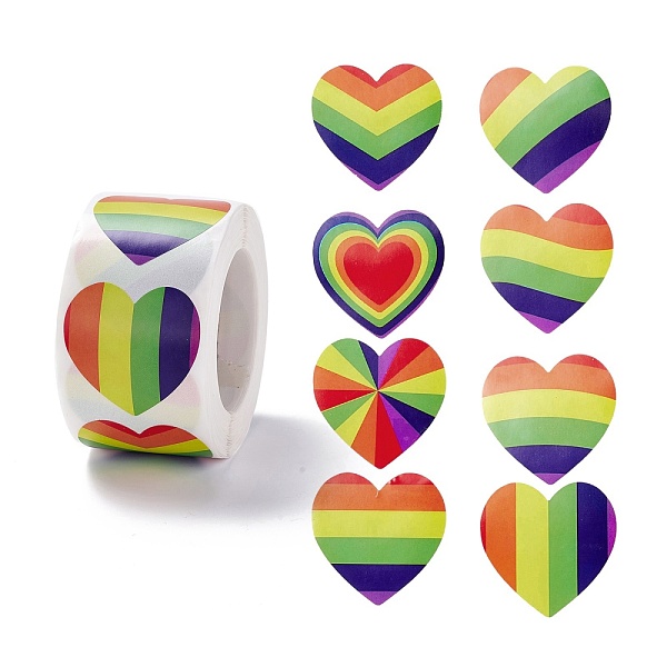 PandaHall Colorful Paper Gift Tag Stickers, with Rainbow Strip Adhesive Labels Roll Stickers, for Party, Decorative Presents, Heart Pattern...
PandaHall Colorful Paper Gift Tag Stickers, with Rainbow Strip Adhesive Labels Roll Stickers, for Party, Decorative Presents, Heart Pattern...