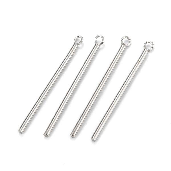 PandaHall 304 Stainless Steel Pendants, Column, Stainless Steel Color, 33x3x1.5mm, Hole: 1.6mm 304 Stainless Steel Column
PandaHall 304 Stainless Steel Pendants, Column, Stainless Steel Color, 33x3x1.5mm, Hole: 1.6mm 304 Stainless Steel Column