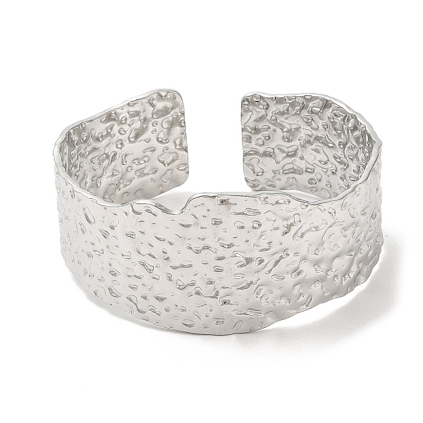 PandaHall 304 Stainless Steel Hammered Wide Cuff Bangles for Women, Stainless Steel Color, Inner Diameter: 2-1/4 inch(5.85cm) 304 Stainless...
PandaHall 304 Stainless Steel Hammered Wide Cuff Bangles for Women, Stainless Steel Color, Inner Diameter: 2-1/4 inch(5.85cm) 304 Stainless...
