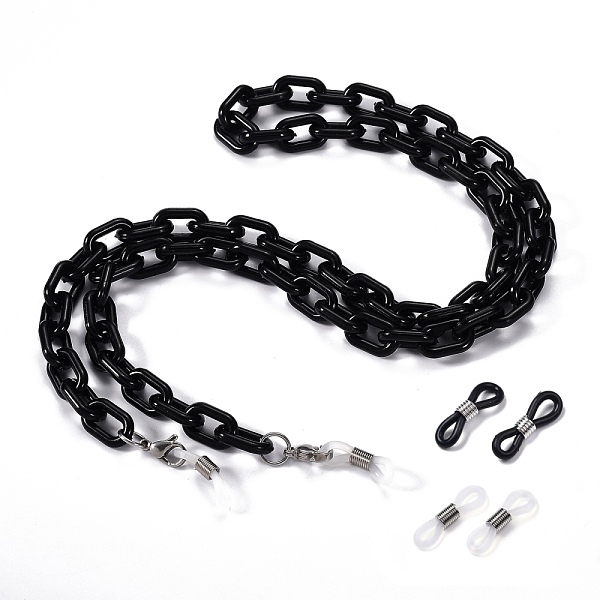 PandaHall Eyeglasses Chains, Neck Strap for Eyeglasses, with Opaque Acrylic Cable Chains, 304 Stainless Steel Lobster Claw Clasps and Rubber..., Black
PandaHall Eyeglasses Chains, Neck Strap for Eyeglasses, with Opaque Acrylic Cable Chains, 304 Stainless Steel Lobster Claw Clasps and Rubber..., Black