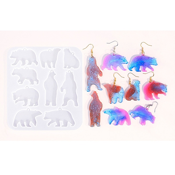 PandaHall Silhouette Silicone Molds, Pendant Casting Molds, for UV Resin, Epoxy Resin Craft Making, Bear, 134x118x4mm, Hole: 2mm Silicone..., White
PandaHall Silhouette Silicone Molds, Pendant Casting Molds, for UV Resin, Epoxy Resin Craft Making, Bear, 134x118x4mm, Hole: 2mm Silicone..., White