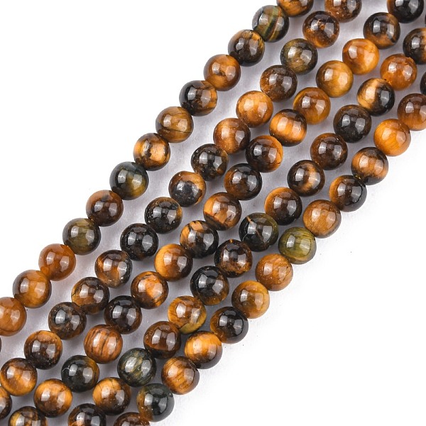 PandaHall Natural Tiger Eye Beads Strands, Grade A, Round, Goldenrod, 3mm, Hole: 0.6~0.8mm, about 122pcs/strand, 15 inch Tiger Eye Round..., Gold
PandaHall Natural Tiger Eye Beads Strands, Grade A, Round, Goldenrod, 3mm, Hole: 0.6~0.8mm, about 122pcs/strand, 15 inch Tiger Eye Round..., Gold