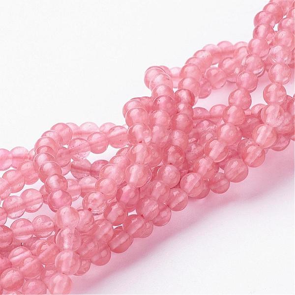 PandaHall Cherry Quartz Glass Beads Strands, Round, Salmon, 4mm, Hole: 0.8mm, about 95pcs/strand, 16 inch Cherry Quartz Glass Round Red
PandaHall Cherry Quartz Glass Beads Strands, Round, Salmon, 4mm, Hole: 0.8mm, about 95pcs/strand, 16 inch Cherry Quartz Glass Round Red