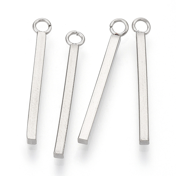 PandaHall 304 Stainless Steel Pendants, Bar/Stick, Stainless Steel Color, 23x1.5x1.5mm, Hole: 1.8mm 304 Stainless Steel Others
PandaHall 304 Stainless Steel Pendants, Bar/Stick, Stainless Steel Color, 23x1.5x1.5mm, Hole: 1.8mm 304 Stainless Steel Others