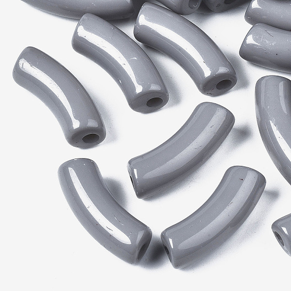 PandaHall Opaque Acrylic Beads, Curved Tube, Gray, 34.5x13x11mm, Hole: 3.5mm, about 155pcs/500g Acrylic Tube Gray
PandaHall Opaque Acrylic Beads, Curved Tube, Gray, 34.5x13x11mm, Hole: 3.5mm, about 155pcs/500g Acrylic Tube Gray