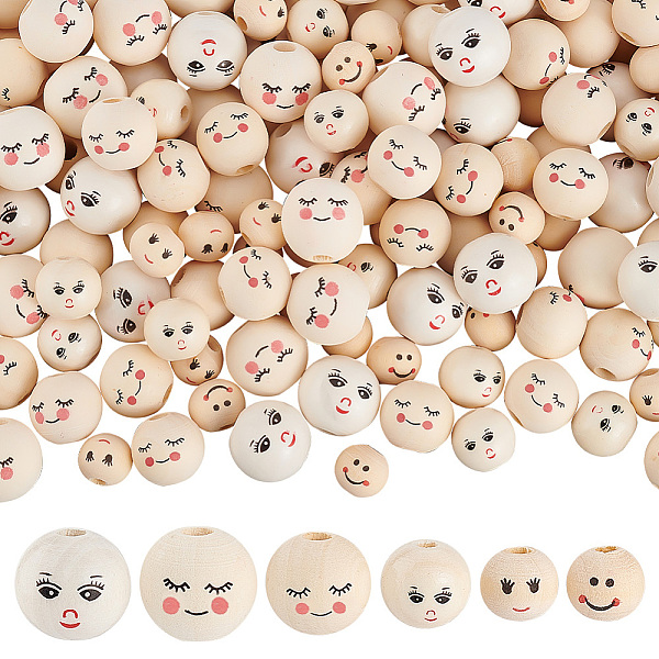 PandaHall PH Smile Face Wood Beads, 180pcs 6 Styles Natural Wooden Beads 12/13/16/18mm Wood Spacer Beads Ball Wooden Loose Beads for Craft..., Multicolor
PandaHall PH Smile Face Wood Beads, 180pcs 6 Styles Natural Wooden Beads 12/13/16/18mm Wood Spacer Beads Ball Wooden Loose Beads for Craft..., Multicolor