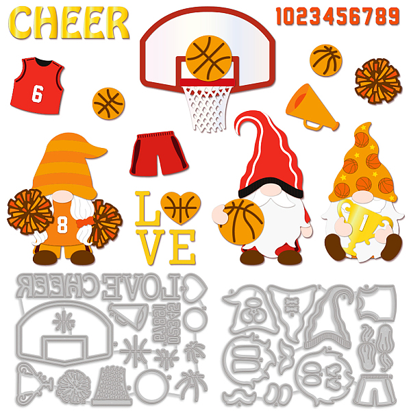 PandaHall MAYJOYDIY Basketball Gnome Cutting Dies Basketball Themed Metal Crafting Dies Cutting Cheer Sport Shirt Pattern Carbon Steel Die...
PandaHall MAYJOYDIY Basketball Gnome Cutting Dies Basketball Themed Metal Crafting Dies Cutting Cheer Sport Shirt Pattern Carbon Steel Die...