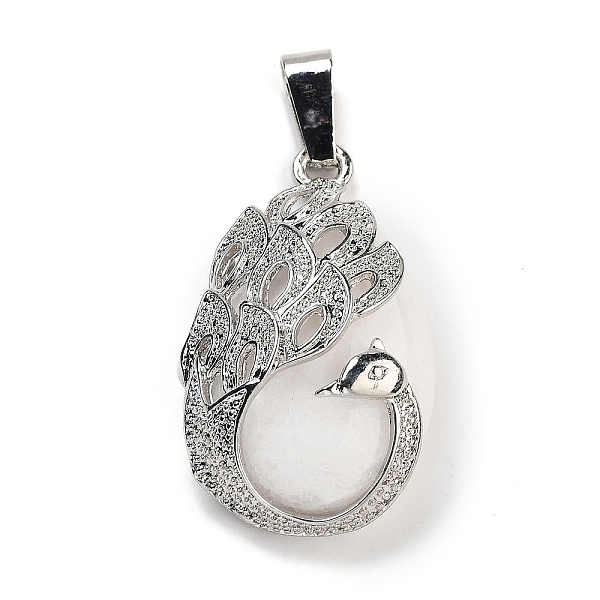 PandaHall Natural White Jade Teardrop Pendants, Alloy Peacock Charms, Platinum, 33x19x10mm, Hole: 3.5x9mm White Jade Teardrop
PandaHall Natural White Jade Teardrop Pendants, Alloy Peacock Charms, Platinum, 33x19x10mm, Hole: 3.5x9mm White Jade Teardrop