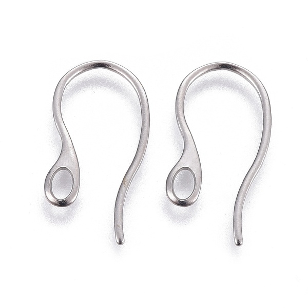 PandaHall 304 Stainless Steel Earring Hooks, with Horizontal Loop, Stainless Steel Color, 22x12x1mm, Hole: 3.5x2mm, 18 Gauge, Pin: 1mm 304...
PandaHall 304 Stainless Steel Earring Hooks, with Horizontal Loop, Stainless Steel Color, 22x12x1mm, Hole: 3.5x2mm, 18 Gauge, Pin: 1mm 304...