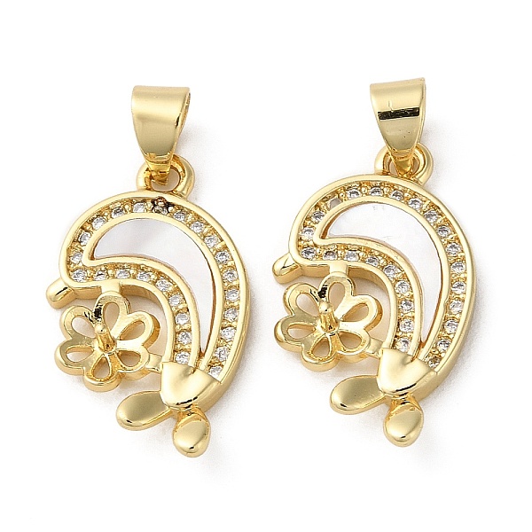 PandaHall Brass Micro Pave Cubic Zirconia Pendants, with Shell, Flower, Real 18K Gold Plated, 22x12.5x2mm, Hole: 4.5x3.5mm Brass+Cubic..., White
PandaHall Brass Micro Pave Cubic Zirconia Pendants, with Shell, Flower, Real 18K Gold Plated, 22x12.5x2mm, Hole: 4.5x3.5mm Brass+Cubic..., White