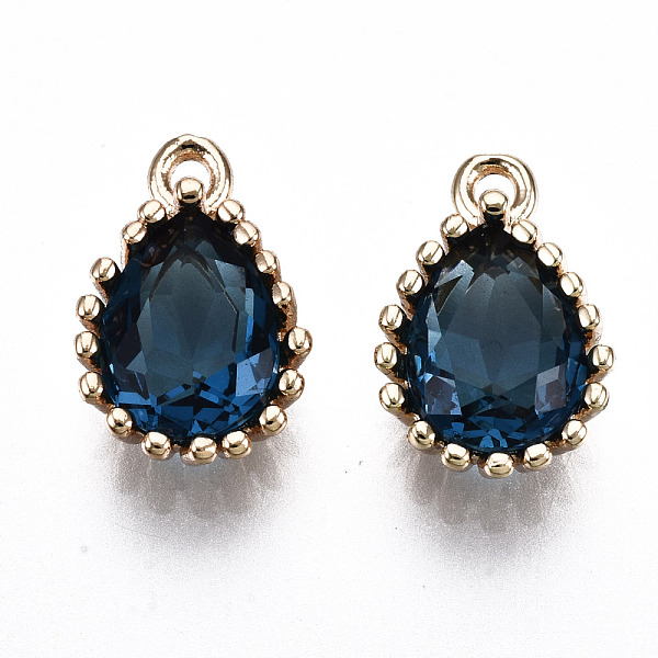 PandaHall Glass Charms, with Brass Findings, Light Gold, Long-Lasting Plated, Cadmium Free & Lead Free, Teardrop, Prussian Blue...
PandaHall Glass Charms, with Brass Findings, Light Gold, Long-Lasting Plated, Cadmium Free & Lead Free, Teardrop, Prussian Blue...