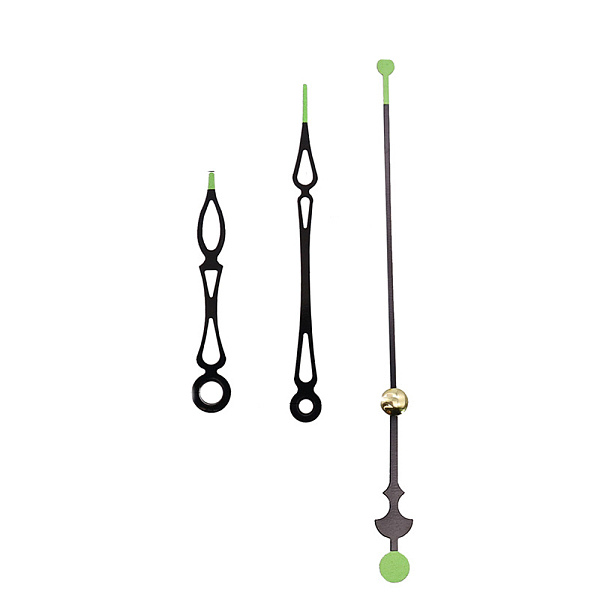 PandaHall Aluminum Long Shaft Clock Pointer, Clock Hands for Replacement Clock, Black, 60~135x8~10x1.5~1.7mm, hole: 3.3~5.5mm, 3Pcs/set...
PandaHall Aluminum Long Shaft Clock Pointer, Clock Hands for Replacement Clock, Black, 60~135x8~10x1.5~1.7mm, hole: 3.3~5.5mm, 3Pcs/set...