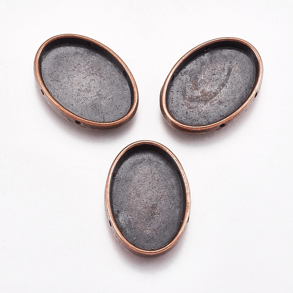 PandaHall Tibetan Style Alloy Cabochon Settings, Oval, Red Copper, Cadmium Free & Lead Free, 24x17x4mm, Hole: 1mm Alloy Oval
PandaHall Tibetan Style Alloy Cabochon Settings, Oval, Red Copper, Cadmium Free & Lead Free, 24x17x4mm, Hole: 1mm Alloy Oval