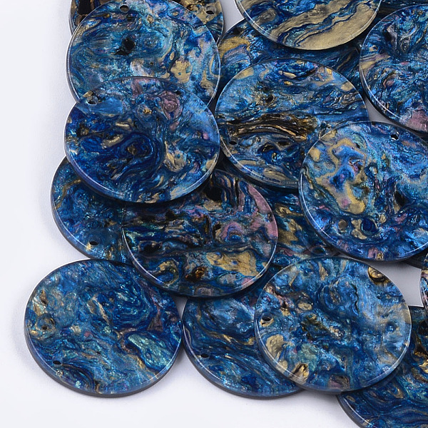 PandaHall Cellulose Acetate(Resin) Pendants, Flat Round, Dodger Blue, 27.5x2.5mm, Hole: 1.6mm Cellulose Acetate Flat Round
PandaHall Cellulose Acetate(Resin) Pendants, Flat Round, Dodger Blue, 27.5x2.5mm, Hole: 1.6mm Cellulose Acetate Flat Round