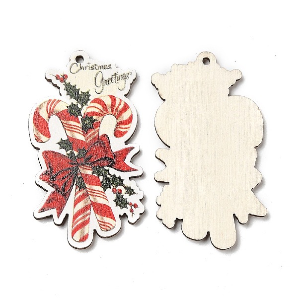 PandaHall Single Face Printed Wood Big Pendants, Christmas Charms, Candy Cane, 57.5x34x2.5mm, Hole: 2mm Wood Candy Cane Red
PandaHall Single Face Printed Wood Big Pendants, Christmas Charms, Candy Cane, 57.5x34x2.5mm, Hole: 2mm Wood Candy Cane Red