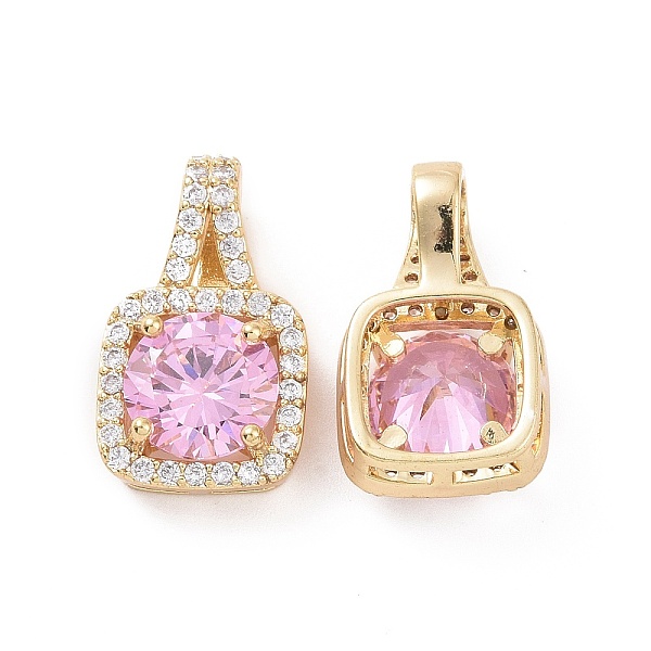 PandaHall Brass Micro Pave Cubic Zirconia Pendants, Real 18K Gold Plated, Square Charms, Pink, 18x11x6mm, Hole: 6x3.5mm Brass+Cubic Zirconia...
PandaHall Brass Micro Pave Cubic Zirconia Pendants, Real 18K Gold Plated, Square Charms, Pink, 18x11x6mm, Hole: 6x3.5mm Brass+Cubic Zirconia...
