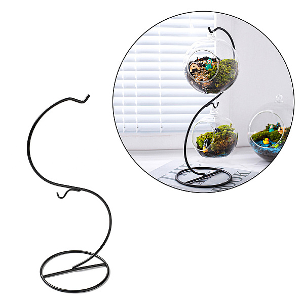 PandaHall S Shaped Glass Bottle Iron Hanging Rack, Micro Landscape 2-Hook Display Rack for Home Decoration, Black, 34.3x16x12.45cm Iron...
PandaHall S Shaped Glass Bottle Iron Hanging Rack, Micro Landscape 2-Hook Display Rack for Home Decoration, Black, 34.3x16x12.45cm Iron...