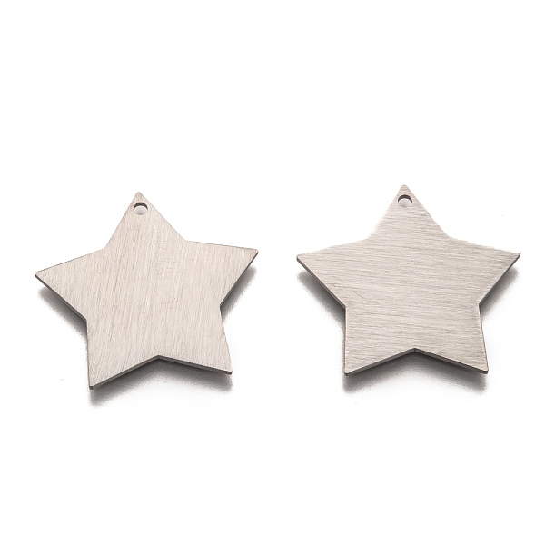 PandaHall 304 Stainless Steel Pendants, Stamping Blank Tag, Laser Cut, Double Side Drawbench Effect, Star, Stainless Steel Color, 28x28x1mm...
PandaHall 304 Stainless Steel Pendants, Stamping Blank Tag, Laser Cut, Double Side Drawbench Effect, Star, Stainless Steel Color, 28x28x1mm...