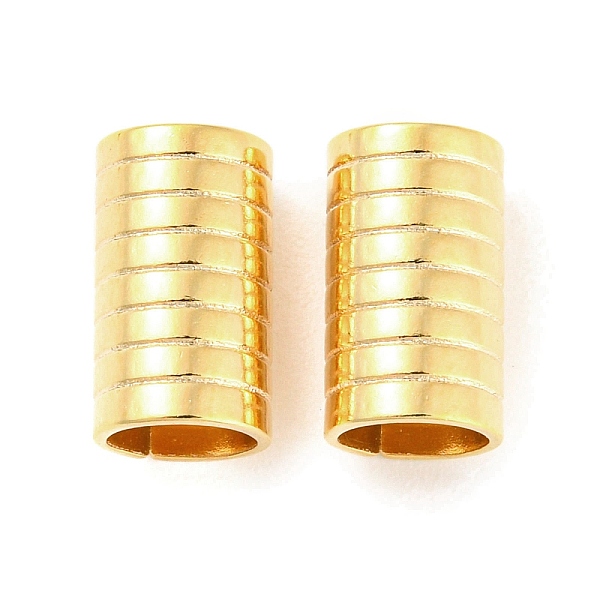 PandaHall 201 Stainless Steel Tube Beads, Grooved Column, Golden, 10x5.8mm, Hole: 4.5mm 201 Stainless Steel Column
PandaHall 201 Stainless Steel Tube Beads, Grooved Column, Golden, 10x5.8mm, Hole: 4.5mm 201 Stainless Steel Column