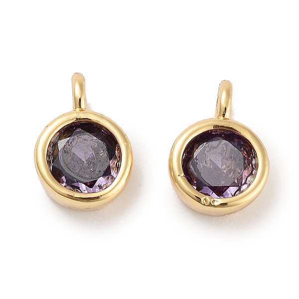 PandaHall Brass Micro Pave Cubic Zirconia Charms, Flat Round, Real 18K Gold Plated, Purple, 9x6x3.5mm, Hole: 2mm Brass+Cubic Zirconia Flat...
PandaHall Brass Micro Pave Cubic Zirconia Charms, Flat Round, Real 18K Gold Plated, Purple, 9x6x3.5mm, Hole: 2mm Brass+Cubic Zirconia Flat...