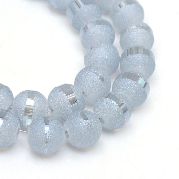 PandaHall Electroplate Glass Bead Strands, Frosted, Rainbow Plated, Round, Light Steel Blue, 4~4.5mm, Hole: 1mm, about 100pcs/strand, 15.7...
PandaHall Electroplate Glass Bead Strands, Frosted, Rainbow Plated, Round, Light Steel Blue, 4~4.5mm, Hole: 1mm, about 100pcs/strand, 15.7...