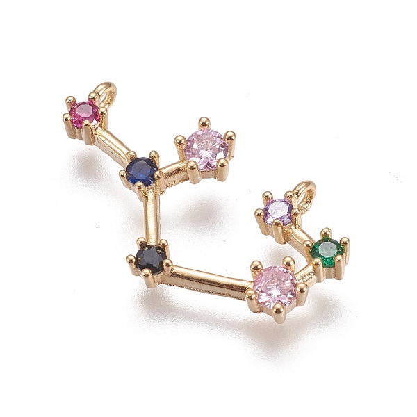 PandaHall Brass Micro Pave Cubic Zirconia Pendants, Twelve Constellations, Golden, Sagittarius, 14.5x27x3mm, Hole: 1.5mm Brass+Cubic...
PandaHall Brass Micro Pave Cubic Zirconia Pendants, Twelve Constellations, Golden, Sagittarius, 14.5x27x3mm, Hole: 1.5mm Brass+Cubic...