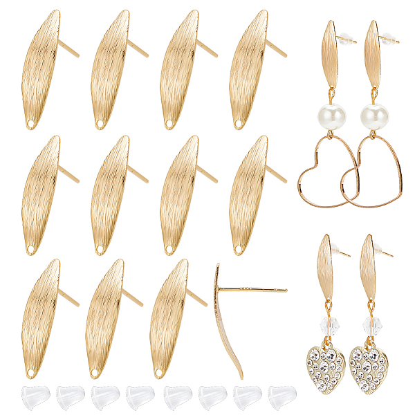 PandaHall GOMAKERER 16Pcs Brass Horse Eye Stud Earring Findings, with Horizontal Loops, Nickel Free, 40Pcs Plastic Ear Nuts, Real 18K Gold...
PandaHall GOMAKERER 16Pcs Brass Horse Eye Stud Earring Findings, with Horizontal Loops, Nickel Free, 40Pcs Plastic Ear Nuts, Real 18K Gold...
