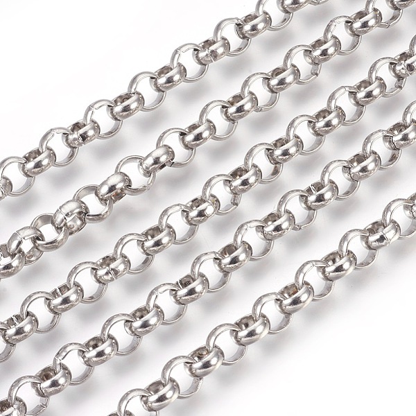 PandaHall 304 Stainless Steel Rolo Chains, Belcher Chain, Unwelded, Stainless Steel Color, 7.5~8mm 304 Stainless Steel
PandaHall 304 Stainless Steel Rolo Chains, Belcher Chain, Unwelded, Stainless Steel Color, 7.5~8mm 304 Stainless Steel