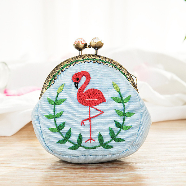 PandaHall DIY Kiss Lock Coin Purse Embroidery Kit, Including Embroidered Fabric, Embroidery Needles & Thread, Metal Purse Handle, Flamingo...
PandaHall DIY Kiss Lock Coin Purse Embroidery Kit, Including Embroidered Fabric, Embroidery Needles & Thread, Metal Purse Handle, Flamingo...