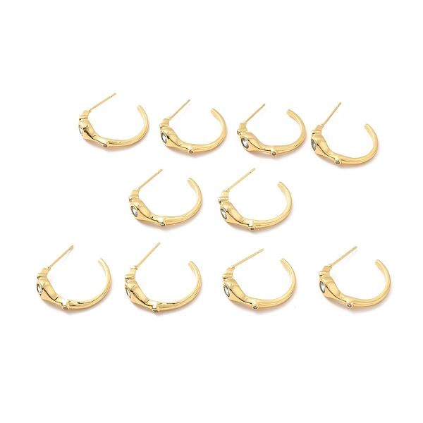 PandaHall Cubic Zirconia C-shape Stud Earrings, Brass Half Hoop Earrings for Women, Lead Free & Cadmium Free & Nickel Free, Real 18K Gold..., Blue
PandaHall Cubic Zirconia C-shape Stud Earrings, Brass Half Hoop Earrings for Women, Lead Free & Cadmium Free & Nickel Free, Real 18K Gold..., Blue