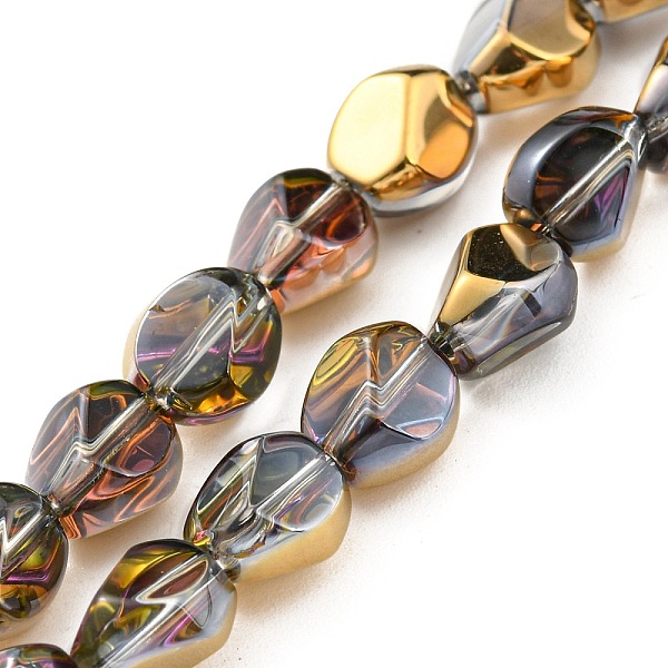 PandaHall Half Plated Electroplate Transparent Glass Beads Strands, Faceted Polygon, Gold, 7.5x6x6.8mm, Hole: 1mm, about 90pcs/strand, 26.85...
PandaHall Half Plated Electroplate Transparent Glass Beads Strands, Faceted Polygon, Gold, 7.5x6x6.8mm, Hole: 1mm, about 90pcs/strand, 26.85...
