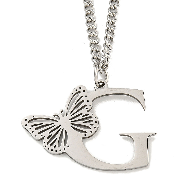 PandaHall 201 Stainless Steel Necklaces, Letter G, 23.74 inch(60.3cm) p: 25x35x1.3mm 202 Stainless Steel Letter G
PandaHall 201 Stainless Steel Necklaces, Letter G, 23.74 inch(60.3cm) p: 25x35x1.3mm 202 Stainless Steel Letter G