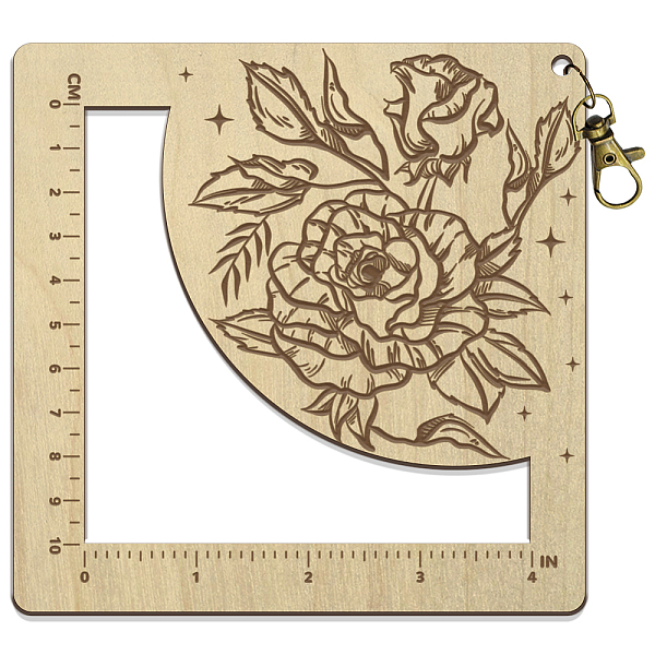 PandaHall Wooden Square Frame Crochet Ruler, Knitting Needle Gauge, June Rose, 13x13x0.5cm Wood June Rose
PandaHall Wooden Square Frame Crochet Ruler, Knitting Needle Gauge, June Rose, 13x13x0.5cm Wood June Rose