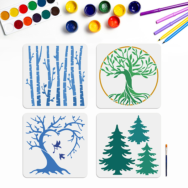 PandaHall MAYJOYDIY 4pcs Tree Stencils Tree of Life Pine Tree Aspen Trees Stencils Branches Stencils 30×30cm with Paint Brush Reusable...
PandaHall MAYJOYDIY 4pcs Tree Stencils Tree of Life Pine Tree Aspen Trees Stencils Branches Stencils 30×30cm with Paint Brush Reusable...