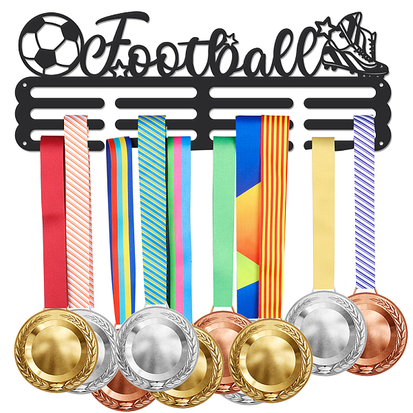 PandaHall Sports Theme Iron Medal Hanger Holder Display Wall Rack, with Screws, Football Pattern, 150x400mm Iron Football
PandaHall Sports Theme Iron Medal Hanger Holder Display Wall Rack, with Screws, Football Pattern, 150x400mm Iron Football