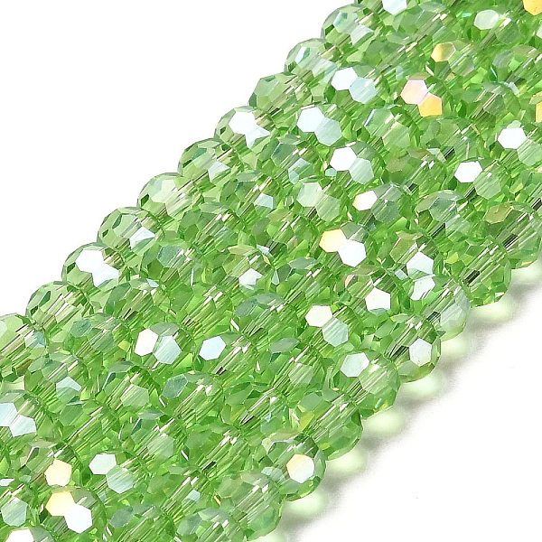 PandaHall Transparent Glass Beads, 32 Facets, AB Color Plated, Round, Light Green, 6x5.5mm, Hole: 1.2mm, about 91~93pcs/strand...
PandaHall Transparent Glass Beads, 32 Facets, AB Color Plated, Round, Light Green, 6x5.5mm, Hole: 1.2mm, about 91~93pcs/strand...