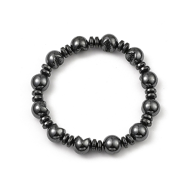 PandaHall Synthetic Non-Magnetic Hematite Beaded Bracelets, Round, Inner Diameter: 2-1/8 inch(5.3cm) Non-magnetic Hematite Round
PandaHall Synthetic Non-Magnetic Hematite Beaded Bracelets, Round, Inner Diameter: 2-1/8 inch(5.3cm) Non-magnetic Hematite Round