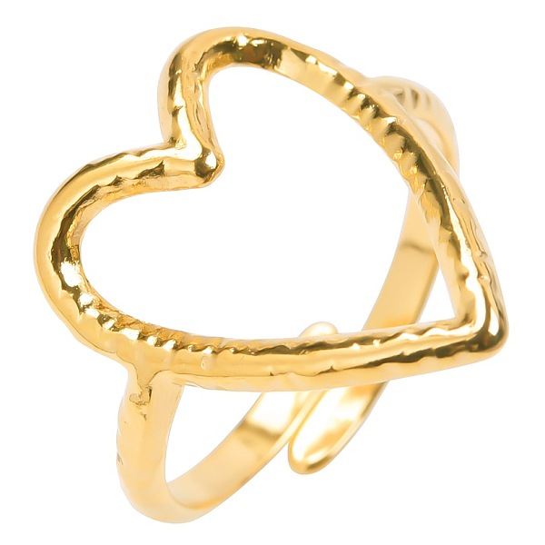PandaHall Vintage Stainless Steel Couple Rings, Hollow Heart Open Cuff Rings for Women Men, Golden Other
PandaHall Vintage Stainless Steel Couple Rings, Hollow Heart Open Cuff Rings for Women Men, Golden Other