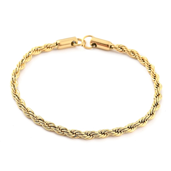 PandaHall 304 Stainless Steel Twisted Bracelet Makings, with Jump Ring, Fits for Connector Charms, Real 14K Gold Plated, 6-1/8 inch(15.5cm)...
PandaHall 304 Stainless Steel Twisted Bracelet Makings, with Jump Ring, Fits for Connector Charms, Real 14K Gold Plated, 6-1/8 inch(15.5cm)...