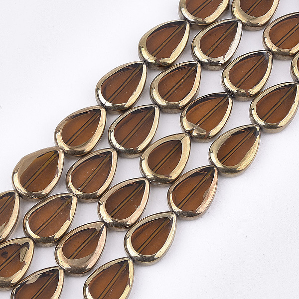 PandaHall Electroplate Glass Beads Strands, Edge Plated, Teardrop, Saddle Brown, 16.5x11.5x5mm, Hole: 1mm, about 20pcs/strand, 12.9 inch...
PandaHall Electroplate Glass Beads Strands, Edge Plated, Teardrop, Saddle Brown, 16.5x11.5x5mm, Hole: 1mm, about 20pcs/strand, 12.9 inch...