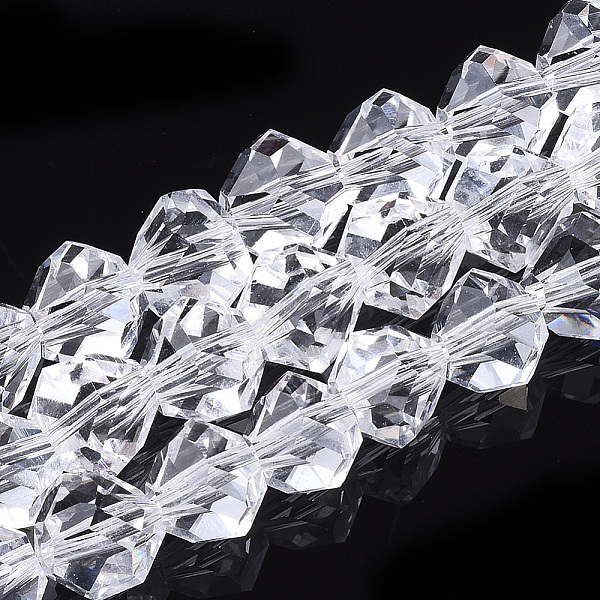 PandaHall Glass Beads Strands, Faceted, Triangular Pyramid, Clear, 9x9x9mm, Hole: 1.5mm, about 50pcs/strand, 17.3 inch Glass Pyramid Clear
PandaHall Glass Beads Strands, Faceted, Triangular Pyramid, Clear, 9x9x9mm, Hole: 1.5mm, about 50pcs/strand, 17.3 inch Glass Pyramid Clear