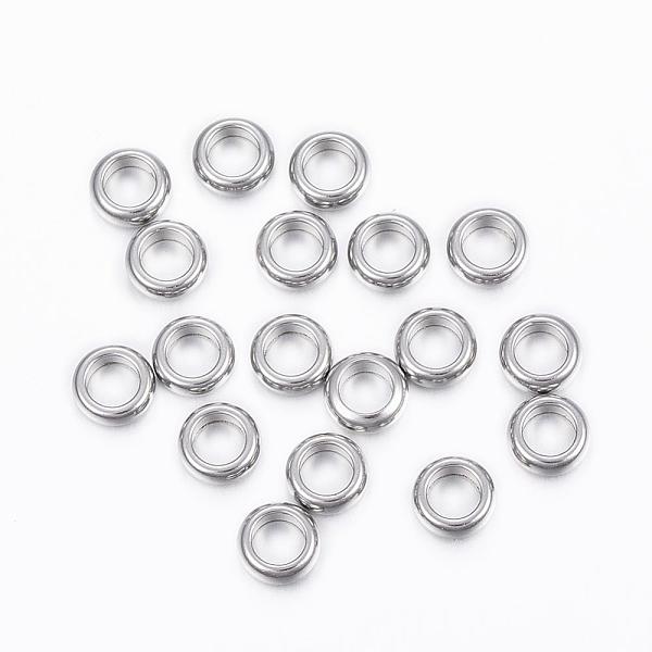 PandaHall 304 Stainless Steel Spacer Beads, Ring, Stainless Steel Color, 5x1.5mm, Hole: 3mm 304 Stainless Steel Ring
PandaHall 304 Stainless Steel Spacer Beads, Ring, Stainless Steel Color, 5x1.5mm, Hole: 3mm 304 Stainless Steel Ring