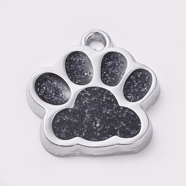 PandaHall Alloy Enamel Charms, with Glitter Powder, Dog Paw Prints, Platinum, Black, 17.7x16.6x2mm, Hole: 2mm Alloy+Enamel Others Black
PandaHall Alloy Enamel Charms, with Glitter Powder, Dog Paw Prints, Platinum, Black, 17.7x16.6x2mm, Hole: 2mm Alloy+Enamel Others Black