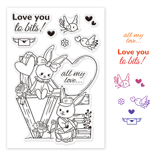 PandaHall PVC Plastic Stamps, for DIY Scrapbooking, Photo Album Decorative, Cards Making, Stamp Sheets, Rabbit Pattern, 16x11x0.3cm Plastic...
PandaHall PVC Plastic Stamps, for DIY Scrapbooking, Photo Album Decorative, Cards Making, Stamp Sheets, Rabbit Pattern, 16x11x0.3cm Plastic...