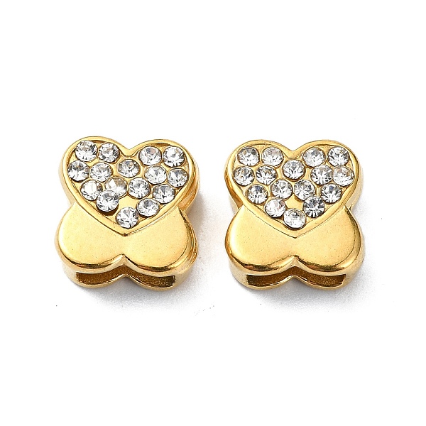 PandaHall Ion Plating(IP) 304 Stainless Steel Slide Charms, with Rhinestone, Real 18K Gold Plated, Butterfly, 10.5x10x5mm, Hole: 6.6x2mm...
PandaHall Ion Plating(IP) 304 Stainless Steel Slide Charms, with Rhinestone, Real 18K Gold Plated, Butterfly, 10.5x10x5mm, Hole: 6.6x2mm...